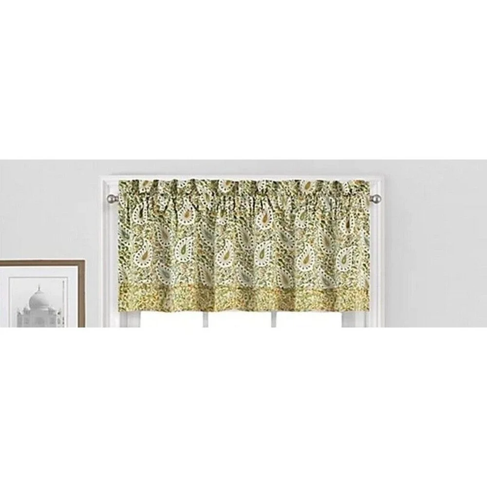 Waverly Paisley Verveine Spring Window Valance Rustic French Country 52x18